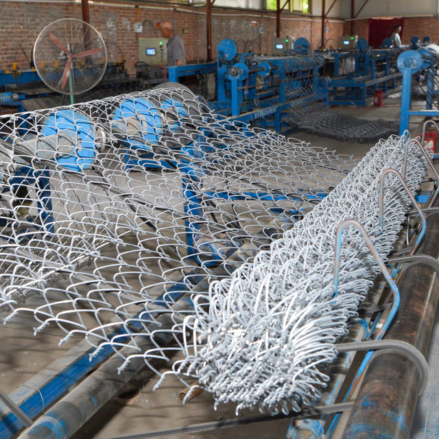 galvanized chain link fence