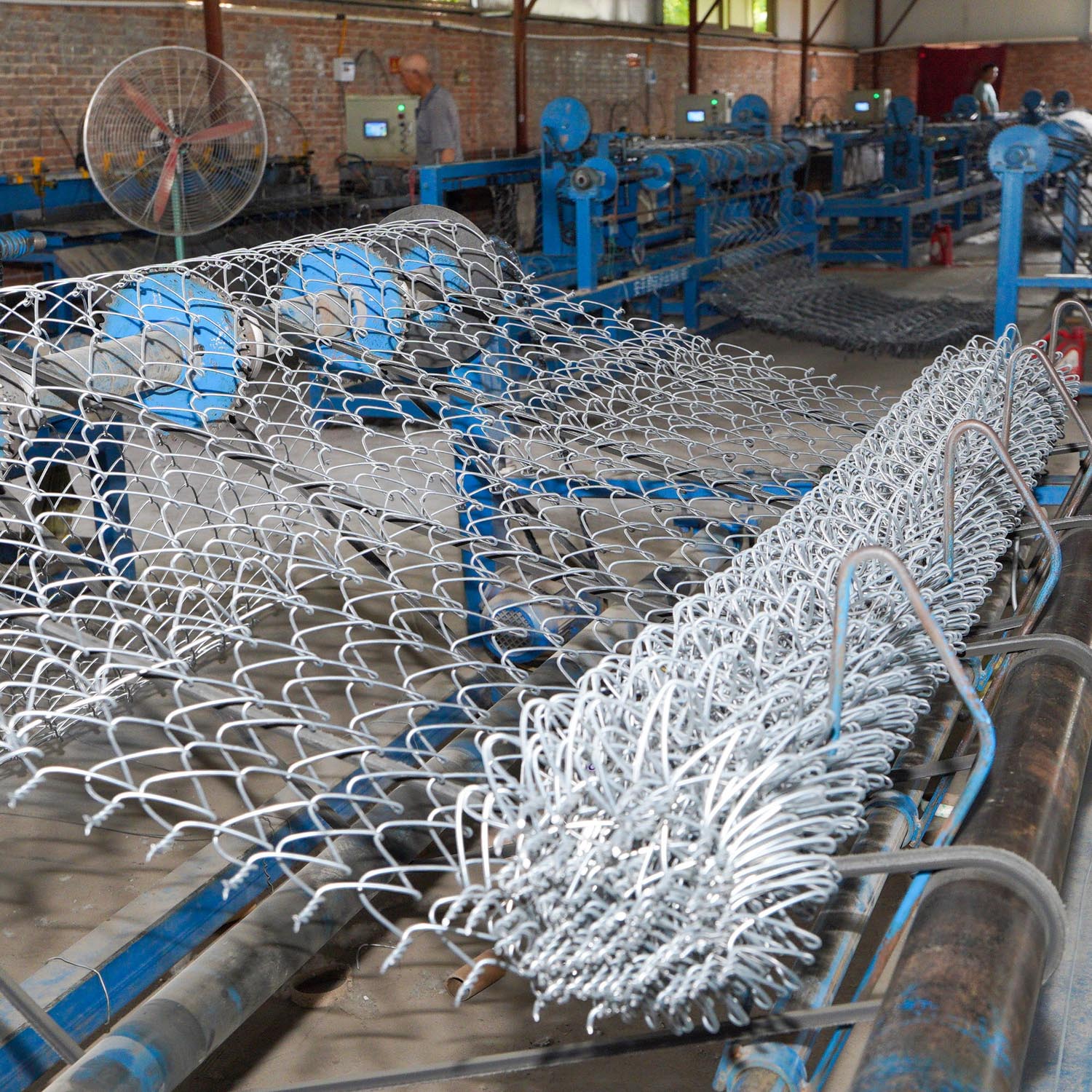 galvanized chain link fence