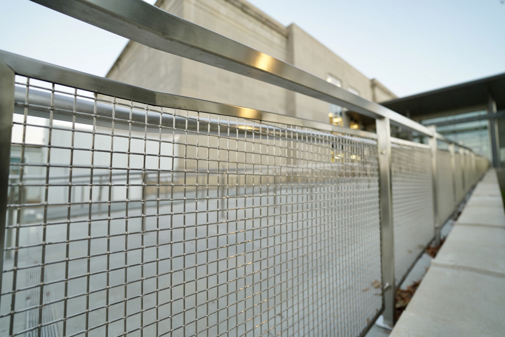 Engineering metal railing infill panels